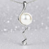 Cultured Freshwater Pearl Mitchell Falls Zirconia Silver 925 Pendant