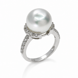 Broome Pearl 18ct White Gold Diamond Ring