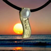 Gantheaume Point Staircase to the Moon Pearl Pendant