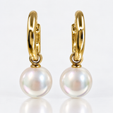 9ct Broome Pearl Huggies Earrings