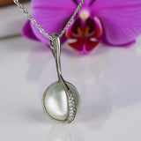Broome Mabe Blister Pearl Silver 925 CZ Pendant