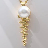 Cultured Broome Pearl 9ct Gold Staircase Big Moon Rising Large