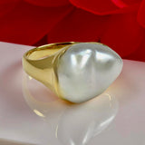 9ct Gold Broome South Sea Keshi Pearl Ring
