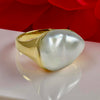 9ct Gold Broome South Sea Keshi Pearl Ring