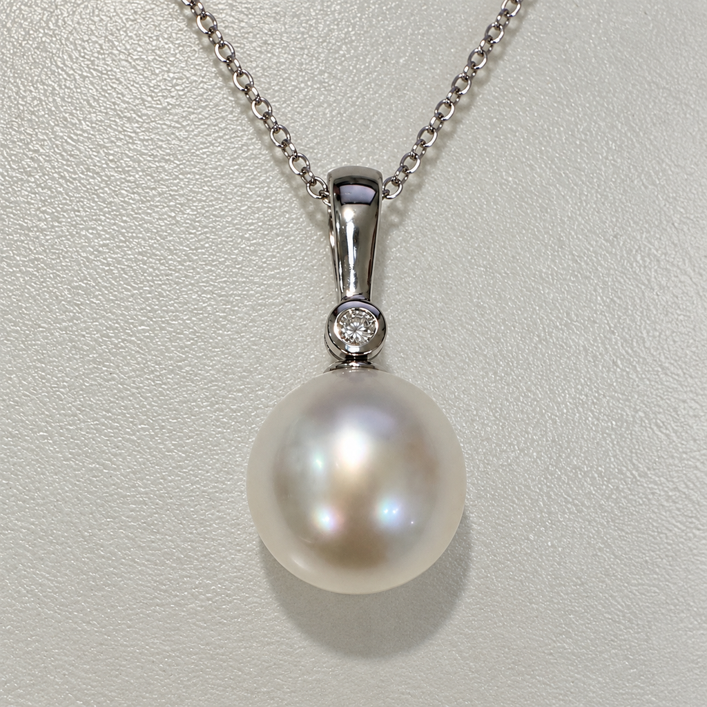   Broome Pearl Sterling Silver Cubic Zirconia Enhancer