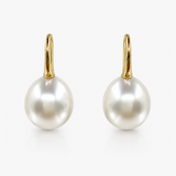 Cultured Broome Pearl 18ct Hook Earrings