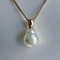 Cultured Broome Circle Pearl Rose Gold Pendant