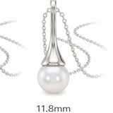 Broome Pearl 9ct White Gold Trumpet Pendant