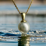 Cultured Broome Pearl 9ct Solid Gold Pendant