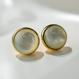 Mother of Pearl Pinctada Stud Earrings