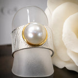 Broome Pearl Sterling Silver Ocean Ring