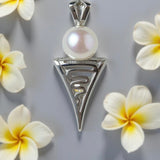 Roebuck Bay Staircase to the Moon Freshwater Pearl Silver Pendant