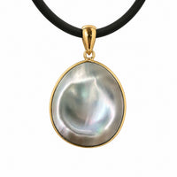 Abrolhos Island 9ct Gold Mabe Pendant