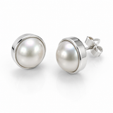 Mabe Pearl Sterling Silver 925 Earrings