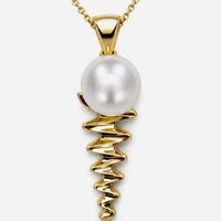 Cultured Broome Pearl 9ct Gold Staircase Big Moon Rising Large