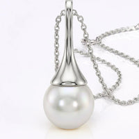 Broome Pearl 9ct White Gold Trumpet Pendant