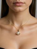 Broome Pearl 9ct Gold Twist Pendant