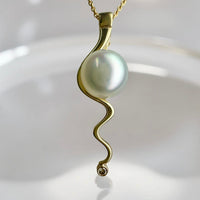 Mitchell Falls 9ct Yellow Gold Diamond Pendant