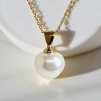 Cultured Broome Strawberry Pearl 9ct Pendant