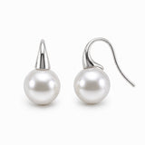 Cultured Broome Pearl 9ct Gold Hooks Earrings