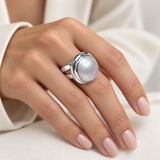 Mabe Pearl Sterling Silver Ring