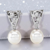 Cultured Freshwater Pearl Staircase Silver 925 Earrings Bell Gorge