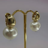 Broome Pearl 9ct Gold Rounded Huggies Earrings