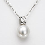 Cultured Broome Pearl Sterling Silver 925 CZ Pendant