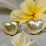 Keshi Golden South Sea Pearl 18ct Stud Earrings