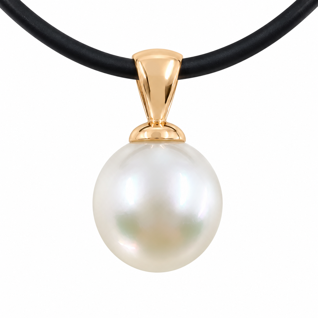 Broome Pearl Rose Gold Pendant ﻿Oval 11.5mm Lustre: AAA Colour: White Metal: 9ct Rose 