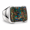 Australian Opal 925 Sterling Silver Unisex Ring