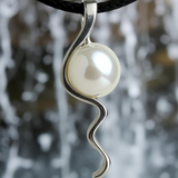 Mitchell Falls Staircase to the Moon Pearl Silver Pendant