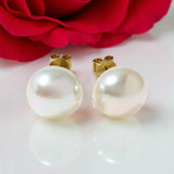 9ct Broome Pearl Earring Studs