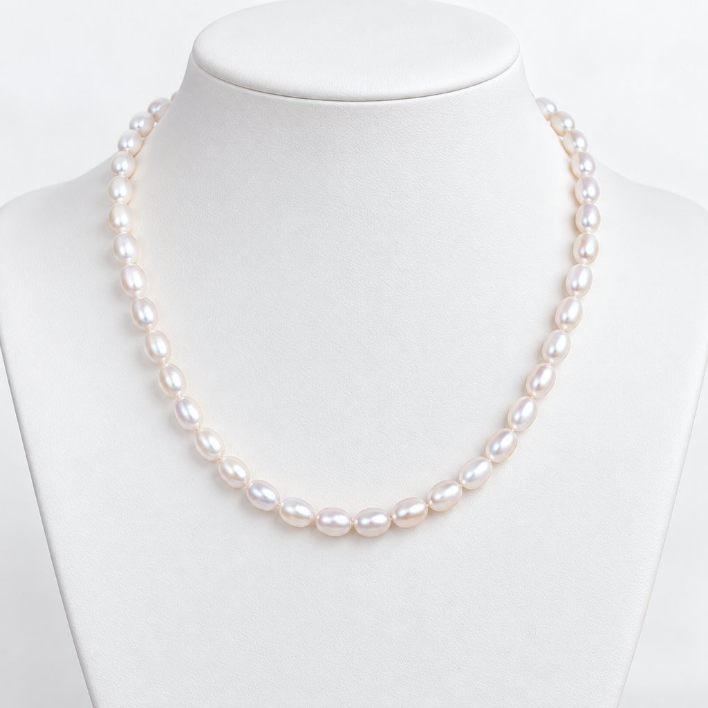 Cultured Freshwater White Pearl Strand