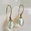 Broome Keshi Pearl Gold Hook Earrings
