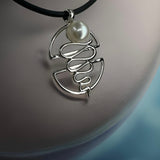 Reddell Beach Staircase to the Moon Silver Pearl Pendant