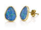 Australian Opal Sea Blue Colours Earrings