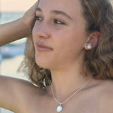 Mother of Pearl Pinctada Stud Earrings