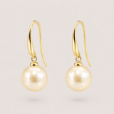 Champagne South Sea Pearl Hook Earrings