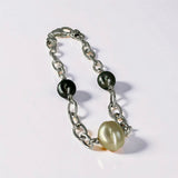 Tahitian and Golden South Sea Pearl 925 Silver Bracelet