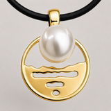 Barred Creek Staircase to the Moon Pearl Pendant