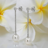 Broome Keshi Pearl 9ct Gold Hook Earrings