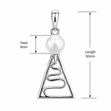 Cultured Freshwater Pearl Staircase Pendant