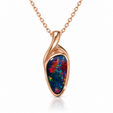 Australian Opal Freeform Rose Pendant