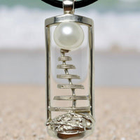 Kimberley Staircase to the Moon Pearl Silver Pendant