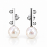 Broome Pearl Staircase Sterling Silver 925 Earrings Kuri Bay