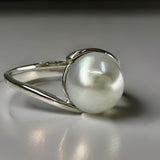 Cultured Broome Pearl Riptide Silver Ring