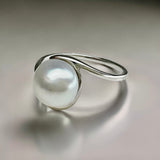 Cultured Broome Pearl Riptide Silver Ring