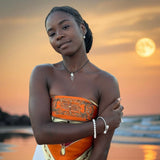 Eco Beach Staircase to the Moon Silver Pearl Pendant