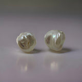 Cultured Freshwater Keshi Stud Earrings >> Ready for Xmas!